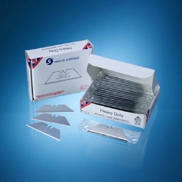 2 Notch Heavy Duty Straight Utility Knife Blades