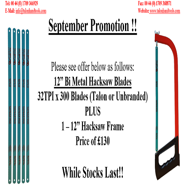 UK Blade Promotion Septmber